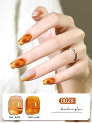 Amber series solid nail gel, 12 Colors Popular Neutral Nude Solid Gel Polish