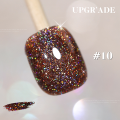 New Upgraded Glitter Series -  Glitter Solid Nail Polish.Gel Polish Bright Glitter UV Gel Nail Polish Art Varnish - Glitter Star