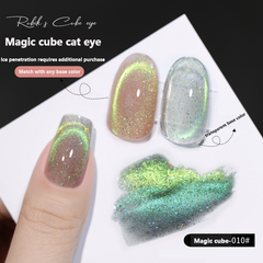 Magic Cube Cat Eyes-Magnetic Glitter Solid Nail Polish gel