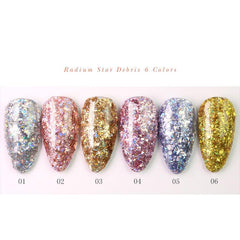 Starry fragments - Gradient Iridescent Nail Powder Glitter Sequins Flakes