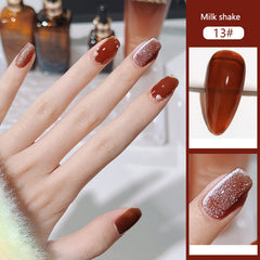 Cat Eye Magnetic Glitter Solid Nail Polish gel