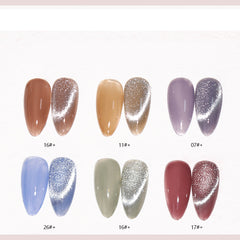 Cat Eye Magnetic Glitter Solid Nail Polish gel