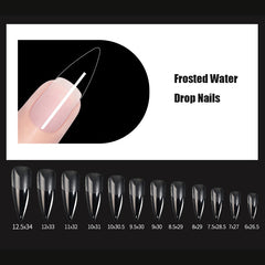 240pcs/Bag False Nail Tips Artificial Acrylic Frosted Full Cover