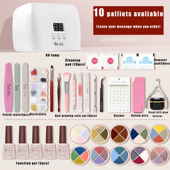 4 colors solid nail gel Beginer set Kit