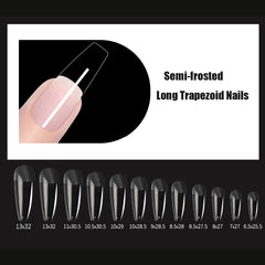 240pcs/Bag False Nail Tips Artificial Acrylic Frosted Full Cover