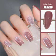 Cat Eye Magnetic Glitter Solid Nail Polish gel