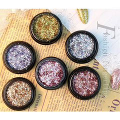 Starry fragments - Gradient Iridescent Nail Powder Glitter Sequins Flakes