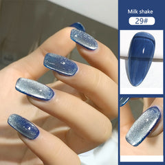 Cat Eye Magnetic Glitter Solid Nail Polish gel