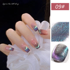 Dynamic Dreak Auger- Cat Eye Magnetic Glitter Solid Nail Polish gel