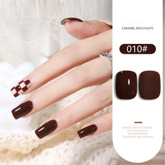 Caramel Macchiato Series solid nail gel, 36 Colors Popular Neutral Nude Solid Gel Polish