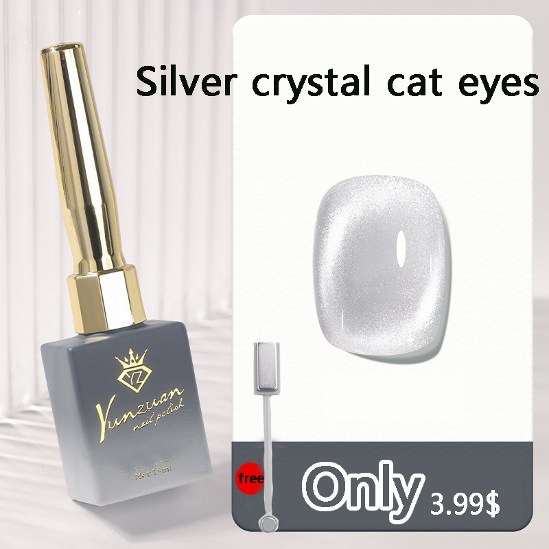 Golden Silver Crystal Cat Eyes
