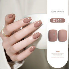 Caramel Macchiato Series solid nail gel, 36 Colors Popular Neutral Nude Solid Gel Polish