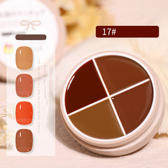 4-colors set Solid cream