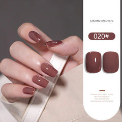 Caramel Macchiato Series solid nail gel, 36 Colors Popular Neutral Nude Solid Gel Polish