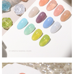 Small Bulb Crystal Creamy Polish - Liquid Nail Polish/Cat Eye Gel Polish Bright Glitter UV Gel Nail Polish Art Varnish.