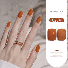 Caramel Macchiato Series solid nail gel, 36 Colors Popular Neutral Nude Solid Gel Polish