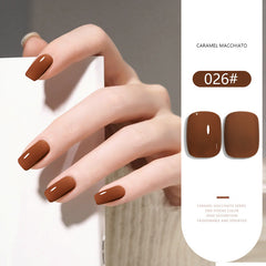 Caramel Macchiato Series solid nail gel, 36 Colors Popular Neutral Nude Solid Gel Polish