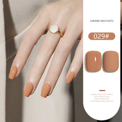 Caramel Macchiato Series solid nail gel, 36 Colors Popular Neutral Nude Solid Gel Polish