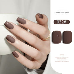 Caramel Macchiato Series solid nail gel, 36 Colors Popular Neutral Nude Solid Gel Polish