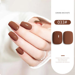 Caramel Macchiato Series solid nail gel, 36 Colors Popular Neutral Nude Solid Gel Polish