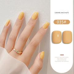 Caramel Macchiato Series solid nail gel, 36 Colors Popular Neutral Nude Solid Gel Polish