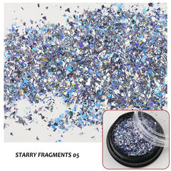 Starry fragments - Gradient Iridescent Nail Powder Glitter Sequins Flakes