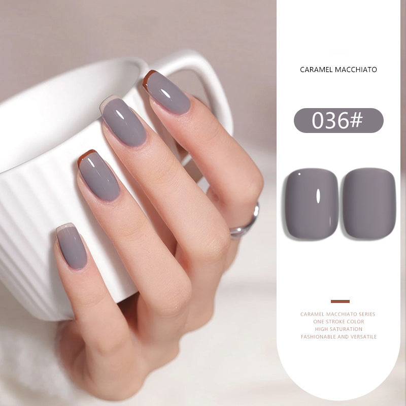 Caramel Macchiato Series solid nail gel, 36 Colors Popular Neutral Nude Solid Gel Polish