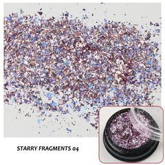 Starry fragments - Gradient Iridescent Nail Powder Glitter Sequins Flakes