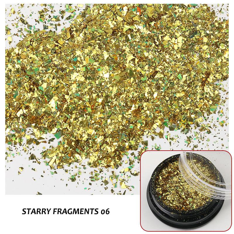 Starry fragments - Gradient Iridescent Nail Powder Glitter Sequins Fla –  Dajunails
