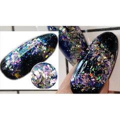 Starry fragments - Gradient Iridescent Nail Powder Glitter Sequins Flakes