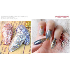 Starry fragments - Gradient Iridescent Nail Powder Glitter Sequins Flakes