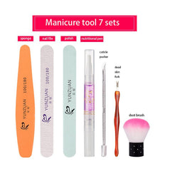 Professional Nail nursing manicure tools sets (nail clipers、nail file、nail nursing oil and so on）